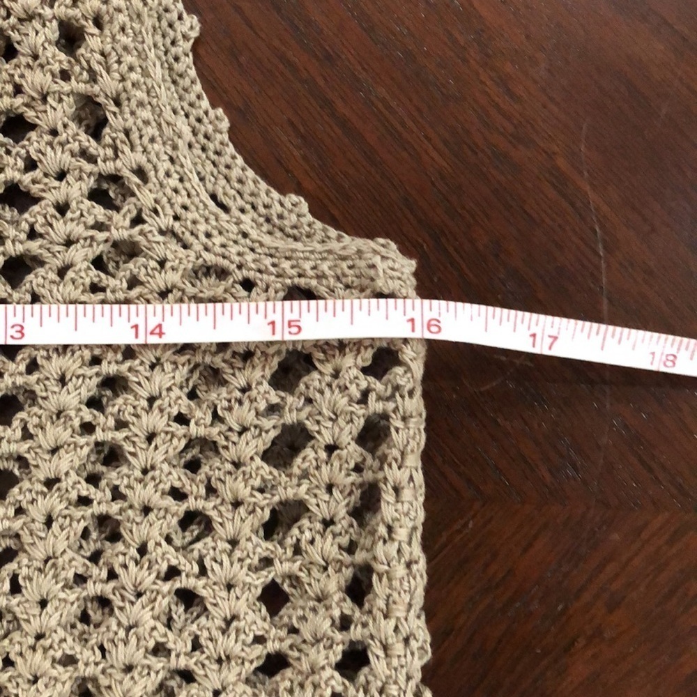 Chan Luu Crochet Sleeveless Tank Mint Cond Medium - Picture 7 of 7